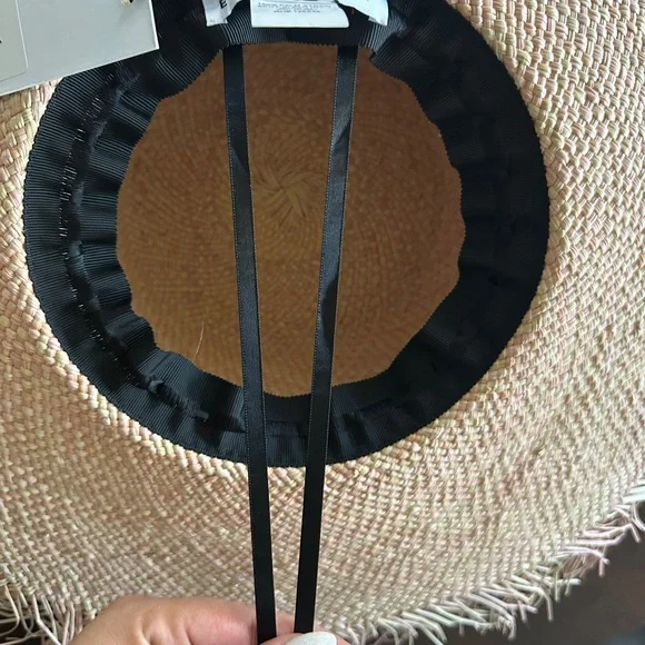 Eugenia Kim Natural Frayed Edge Straw Sun Hat - Picture 7 of 7
